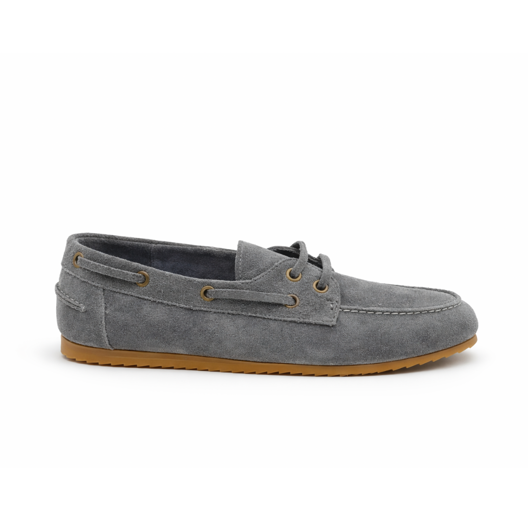 Bateau - Cuir daim Gris