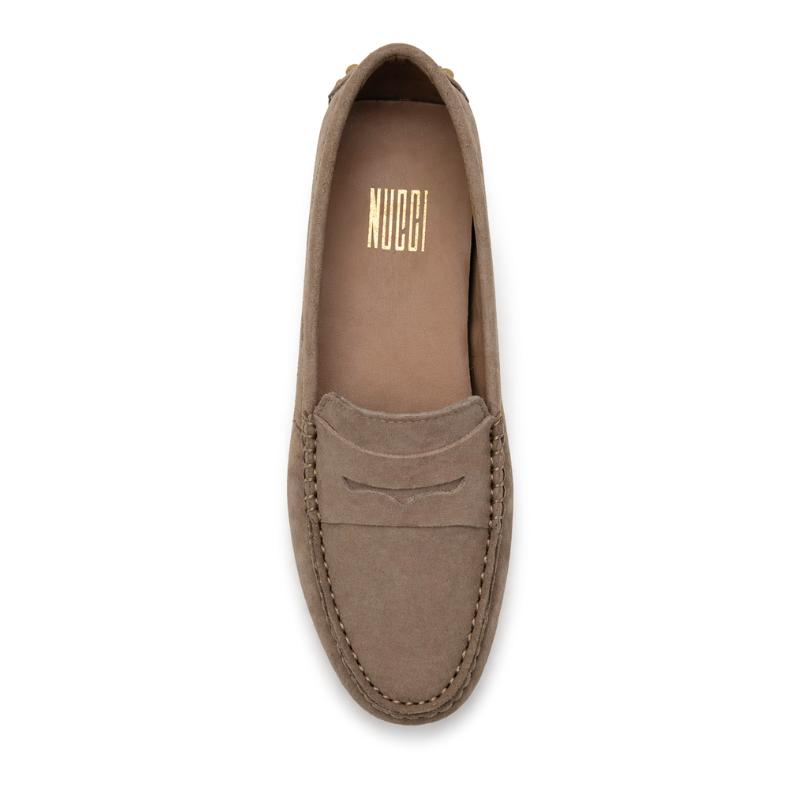 Portofino Femme - Cuir suèdé Taupe