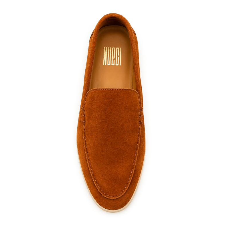 Lunéa Femme - Cuir suédé Cognac