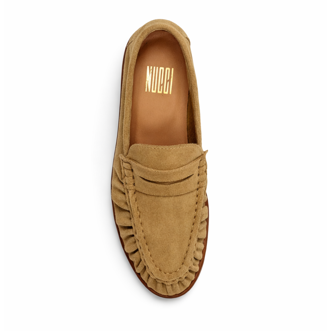Laurent - Cuir Daim Beige