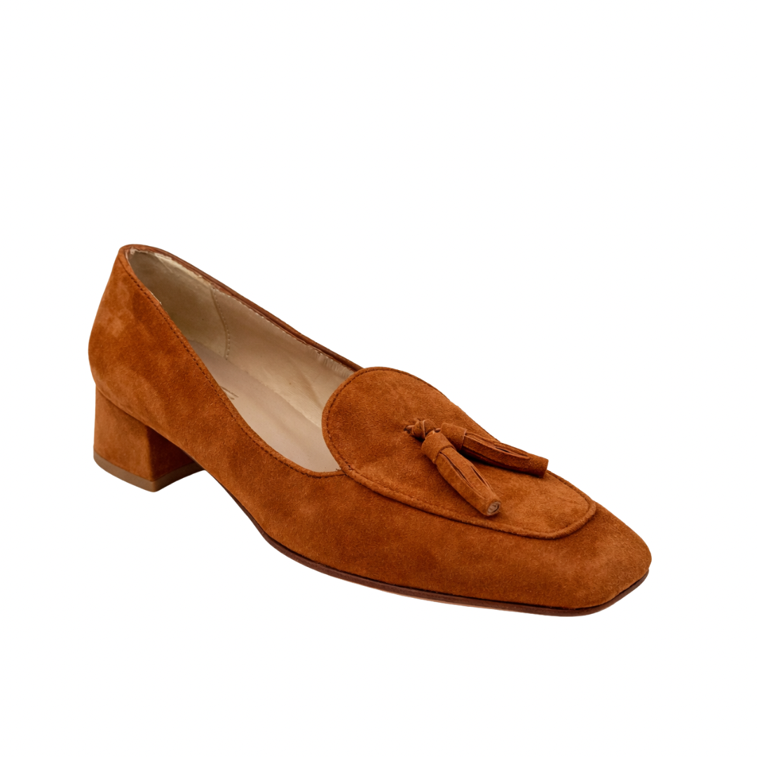 Sophia - Cuir daim Camel