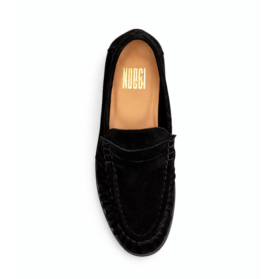 Laurent - Cuir Daim Noir