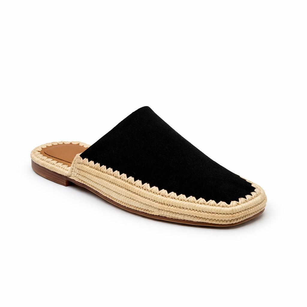 Mule Essenza - Cuir suède noir