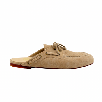 Mule Bateau - Cuir daim sable