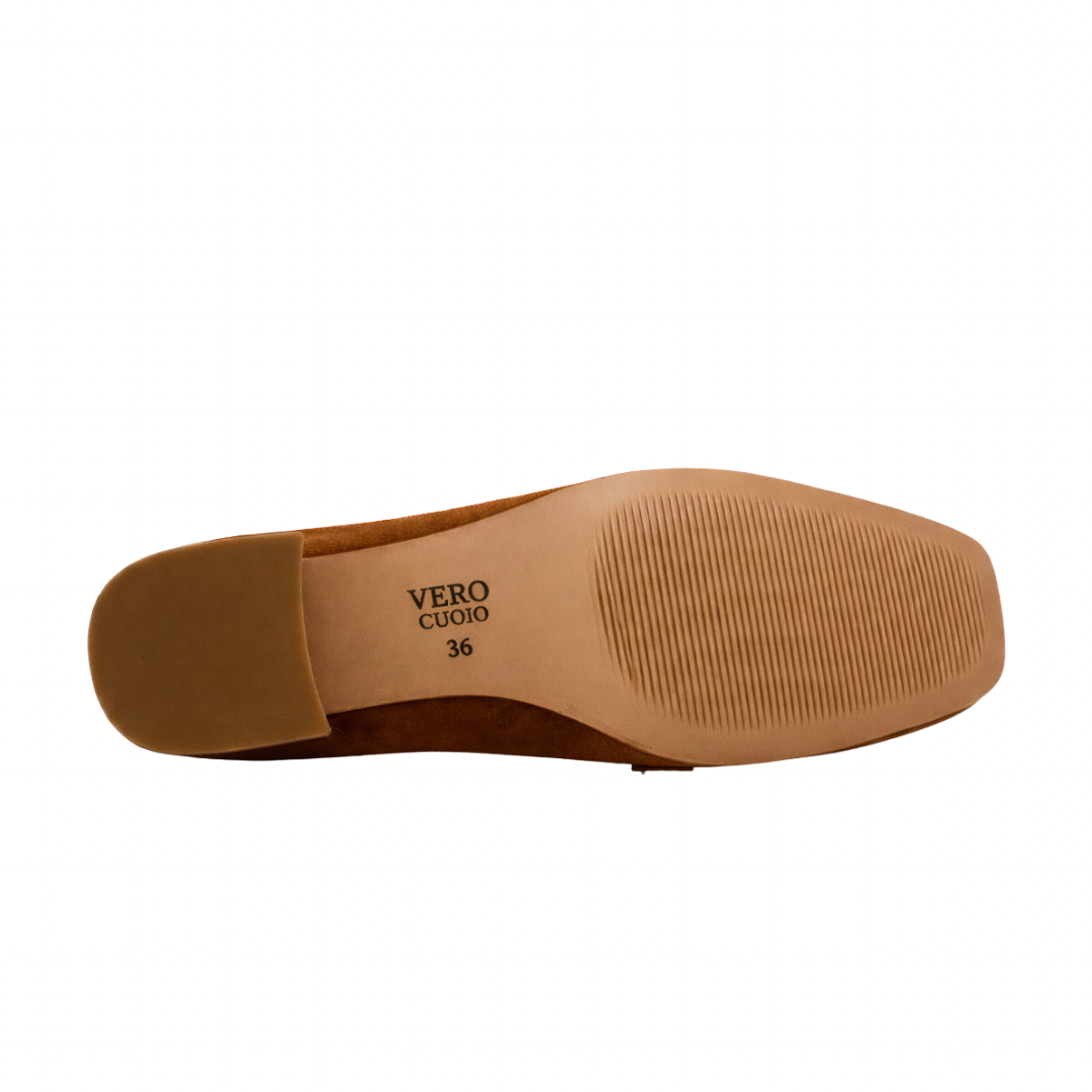 Livia - Cuir daim camel