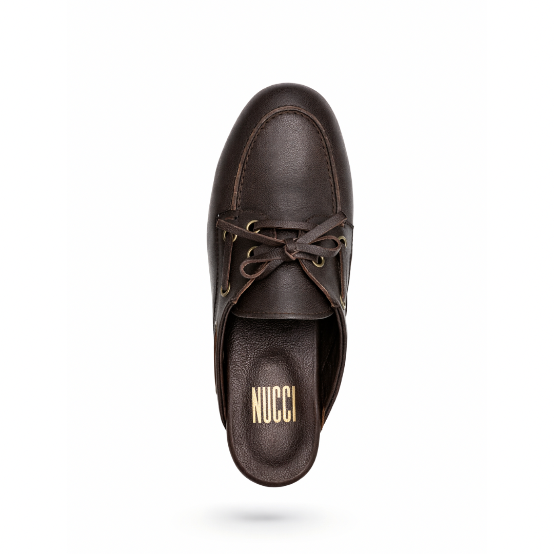 Mule Ibiza - Cuir Marron