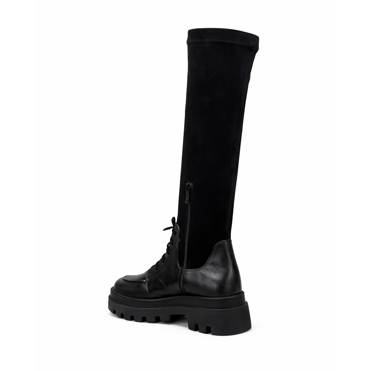Icona - Cuir daim lycra Noir