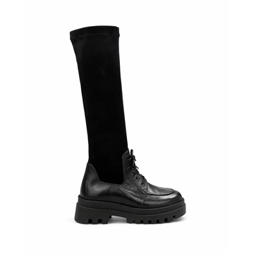 Icona - Cuir daim lycra Noir