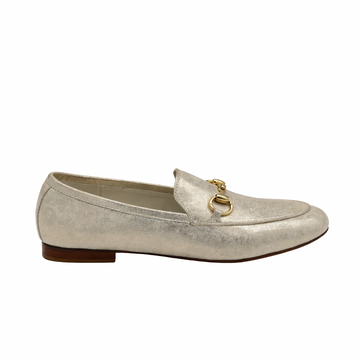 Céleste Femme - Cuir métallisée champagne