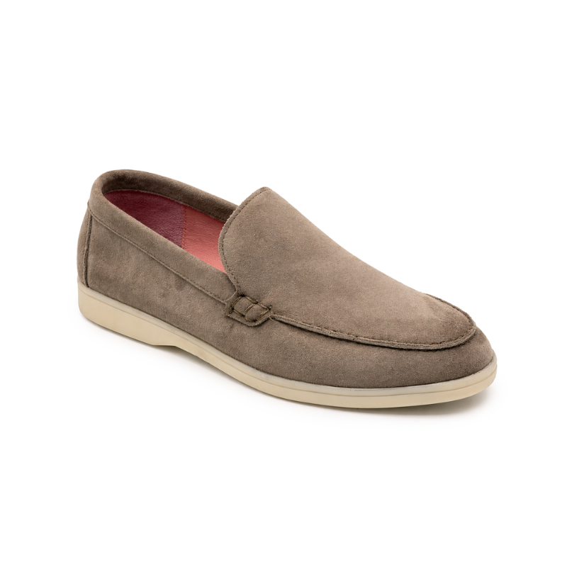 Lunéa Femme - Cuir suédé Taupe