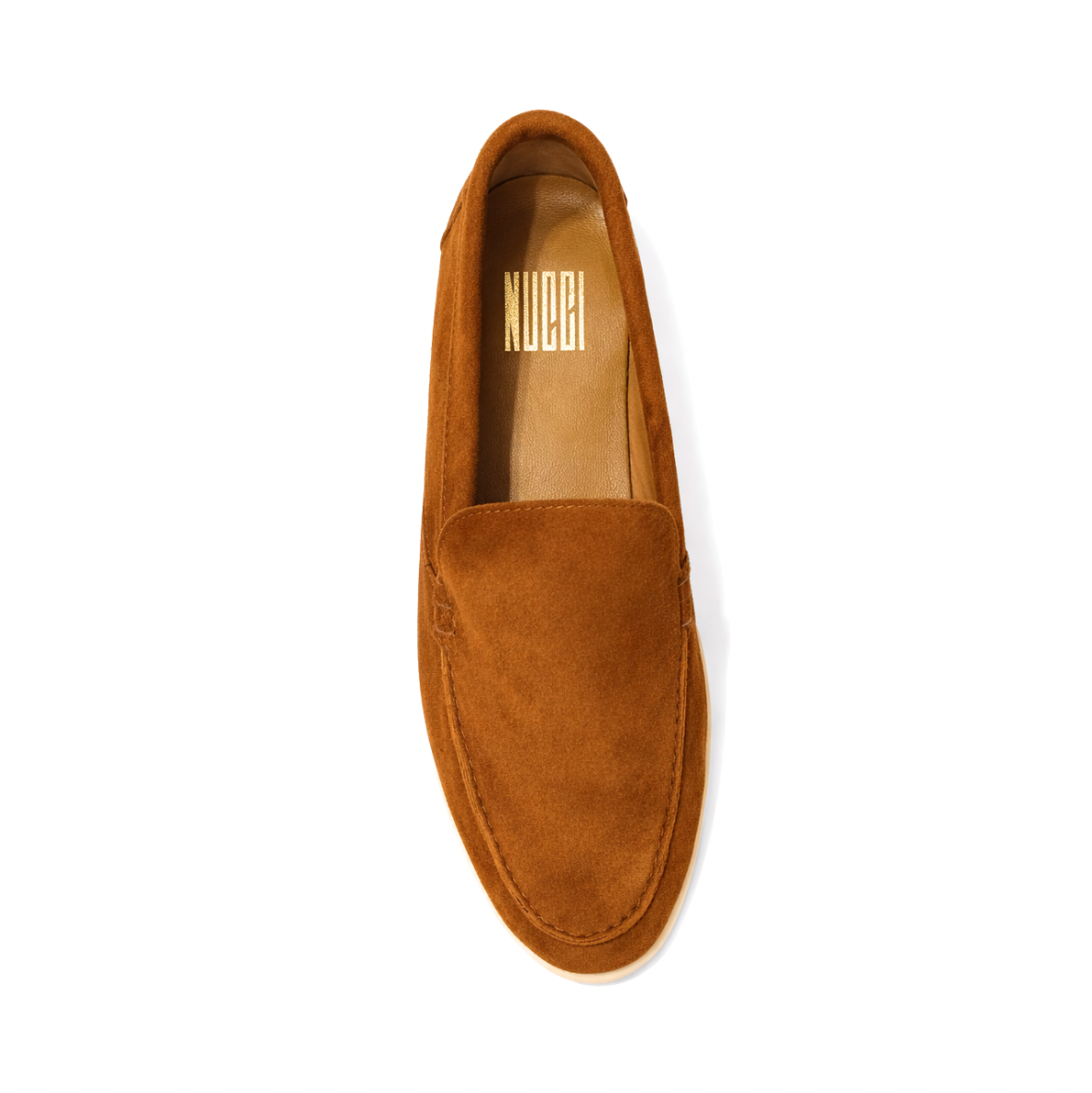 Lunéa Femme - Cuir suédé Camel