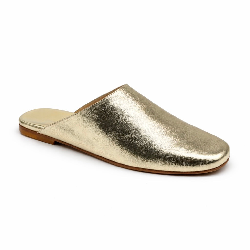 Mule Ayla - Cuir Or lumière