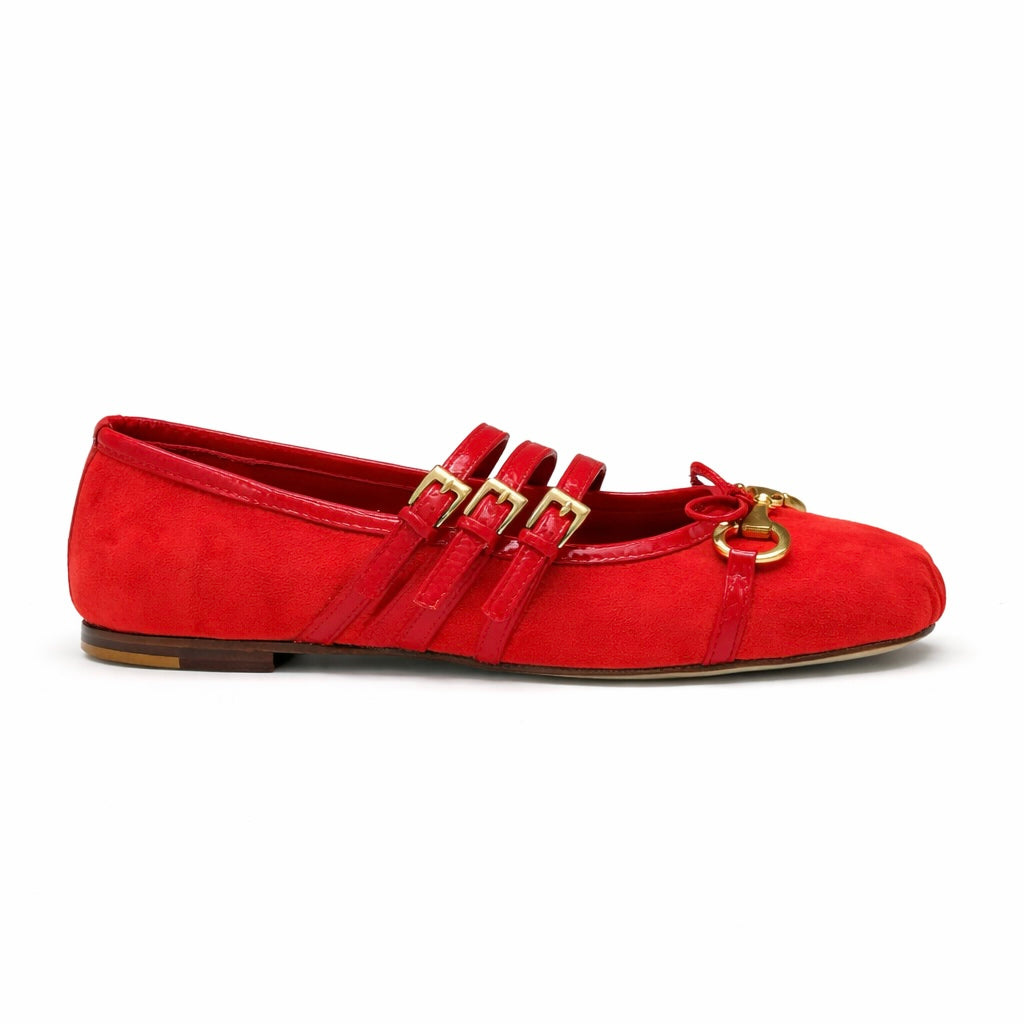 Venezia - Cuir Daim Rouge