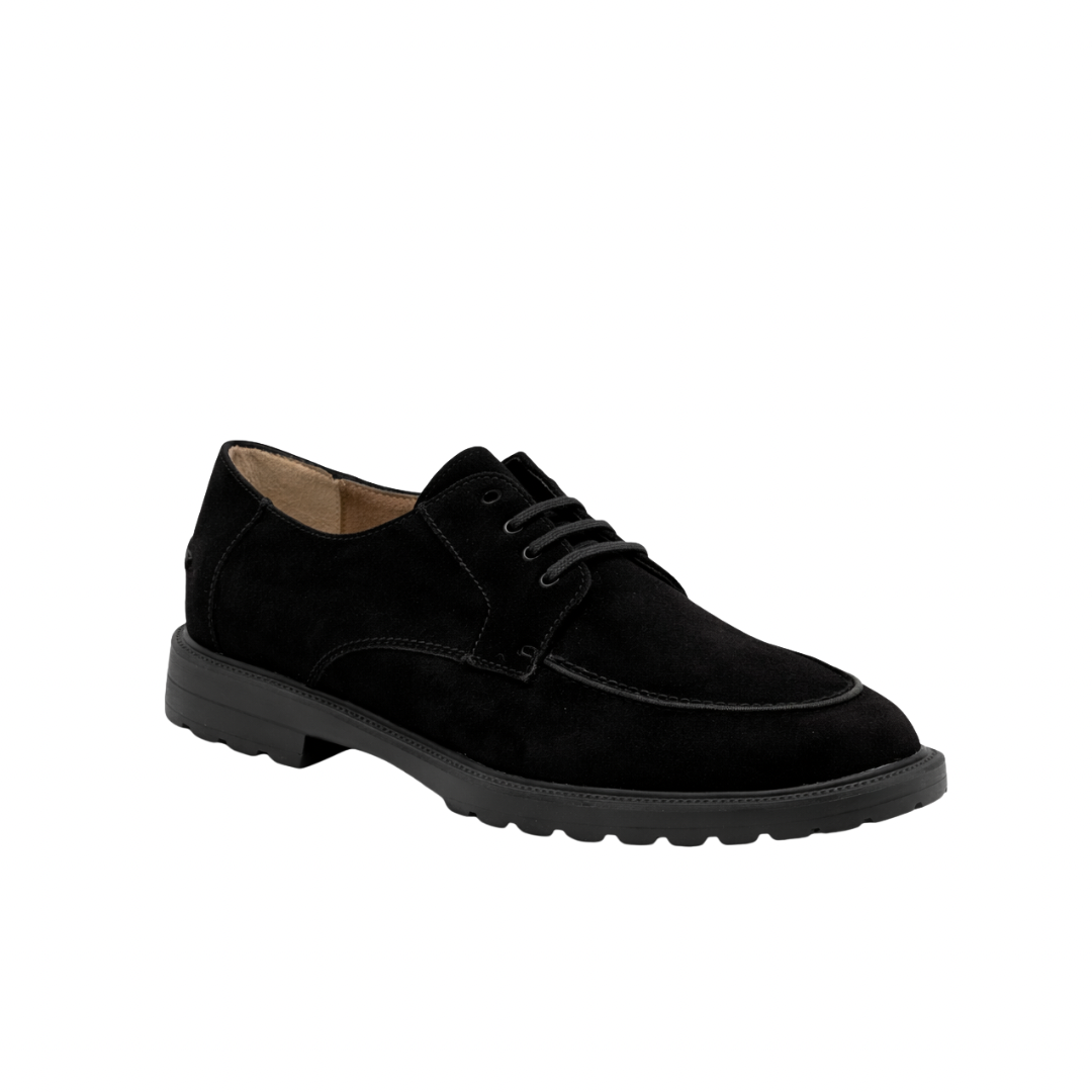 Alvy Femme - Cuir daim noir