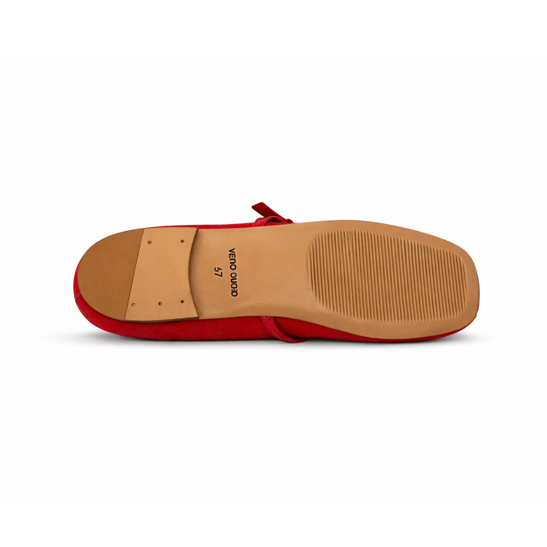 Roma Femme - Cuir suédé Rouge
