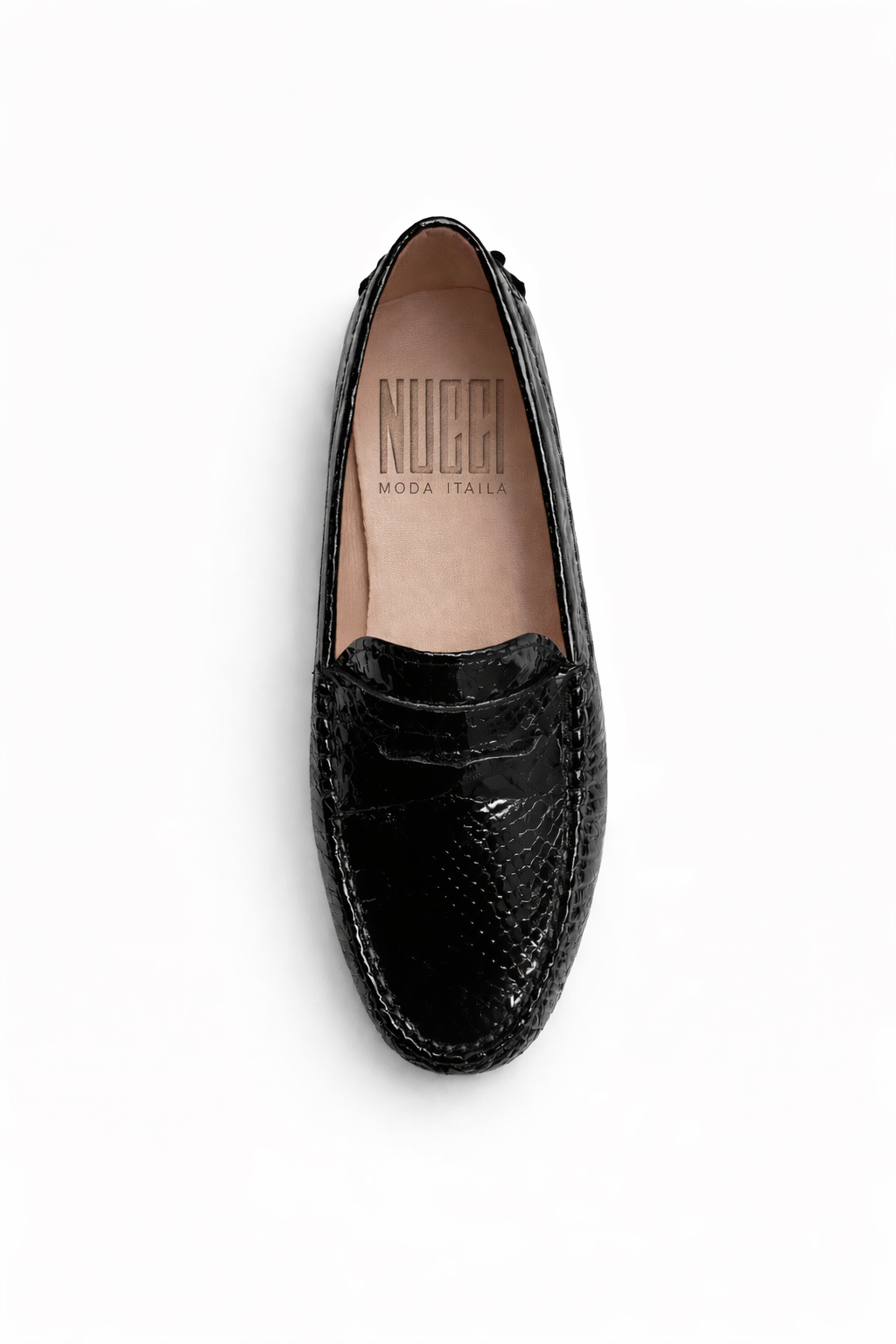 Portofino Femme - Cuir Crocodile Noir