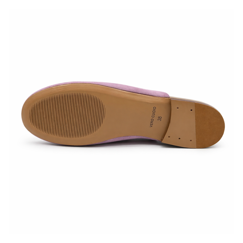 Mule Torino Femme - Cuir Suède Rose lilas