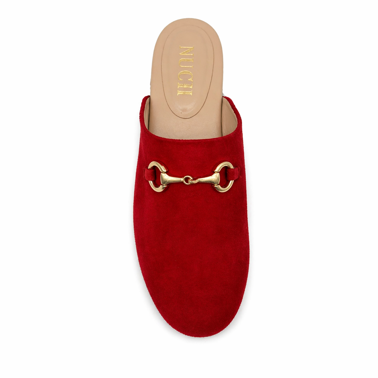 Mule Torino Femme - Cuir Suède Rouge
