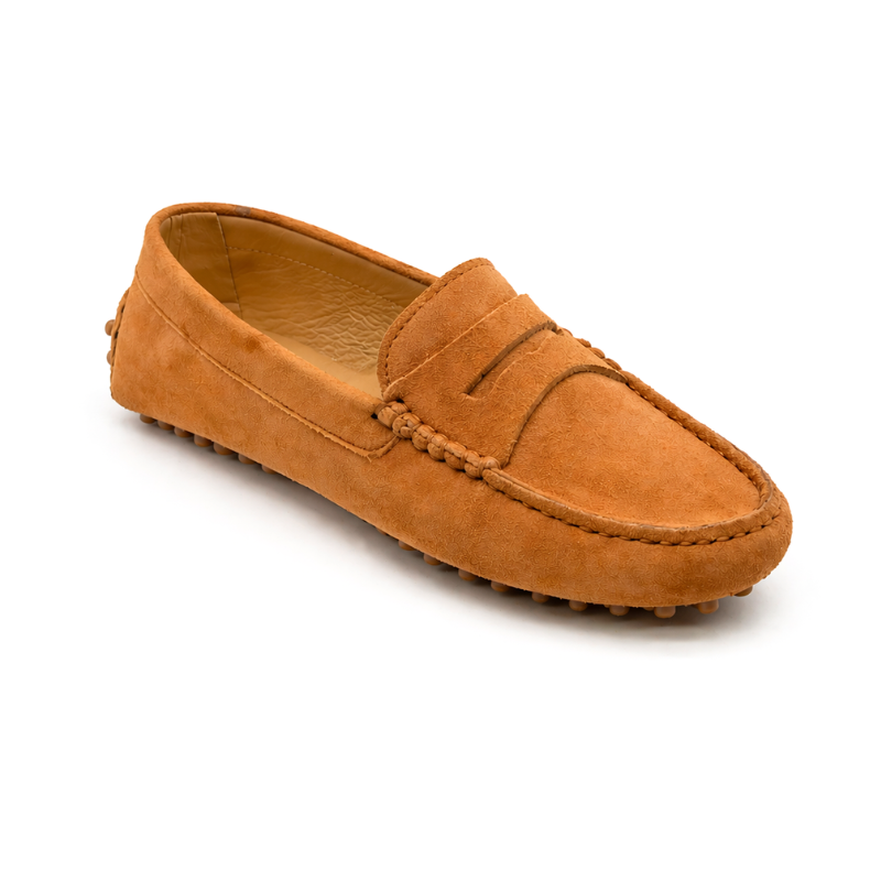 Portofino Femme - Cuir suèdé Camel
