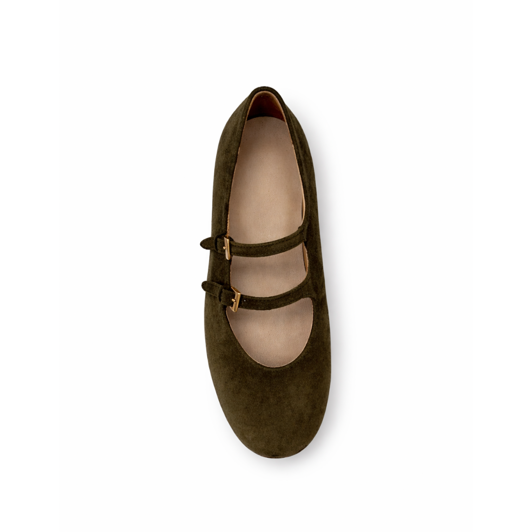 Milano - Cuir suédé kaki