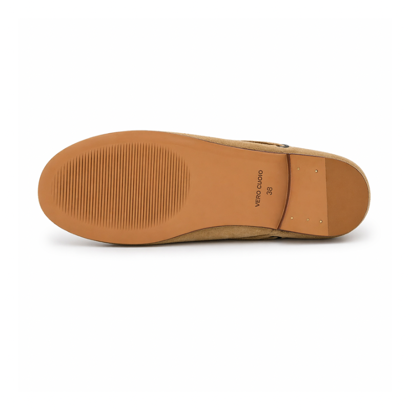 Mule Ibiza Femme - Cuir suède Sable