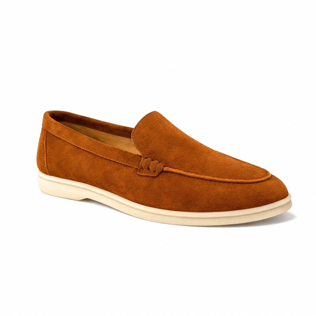 Lunéa Femme - Cuir suédé Camel