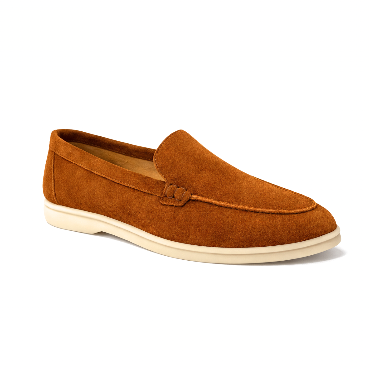 Lunéa Femme - Cuir suédé Camel