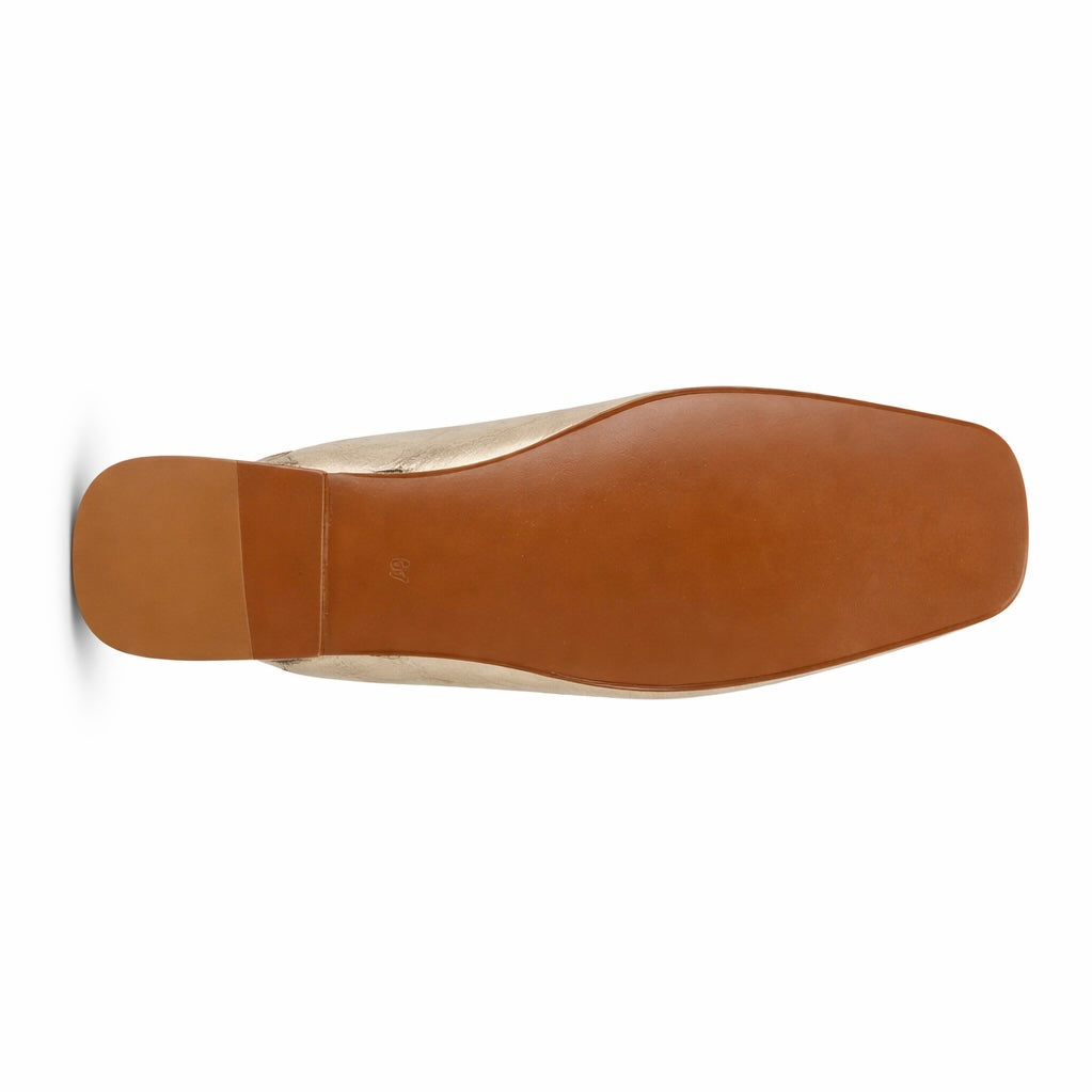 Mule Ayla - Cuir Or lumière
