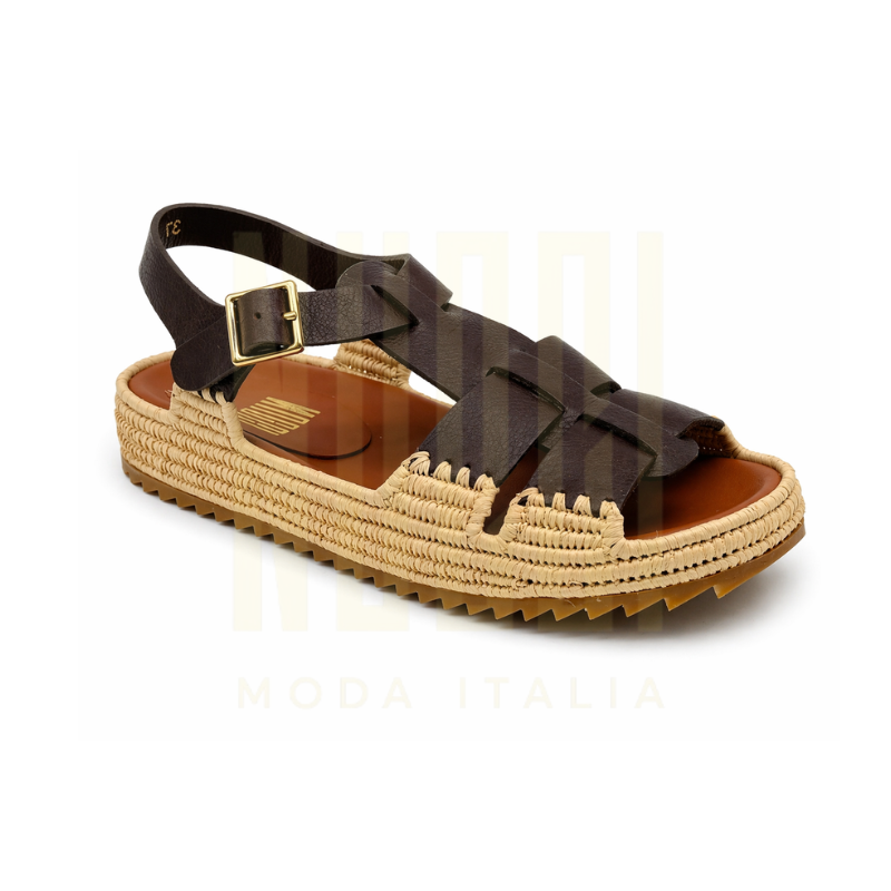 Sandale TERRA Femme - Cuir Marron