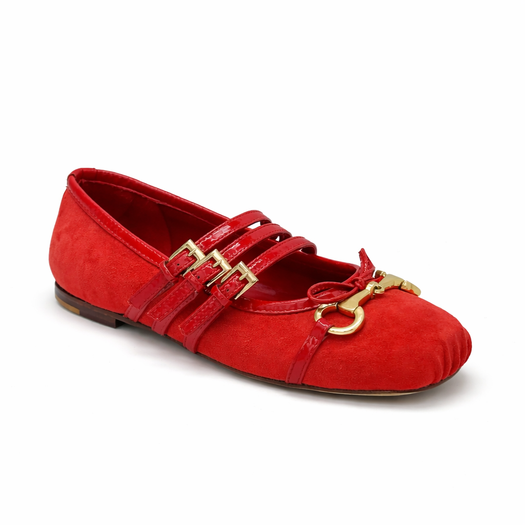 Venezia - Cuir Daim Rouge