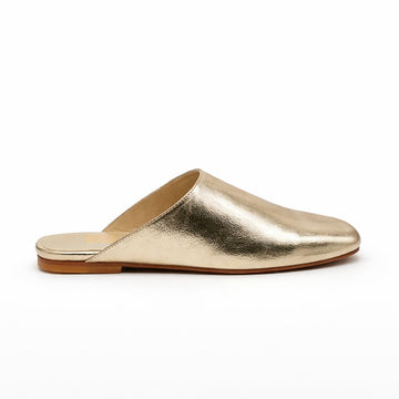 Mule Ayla - Cuir Or lumière