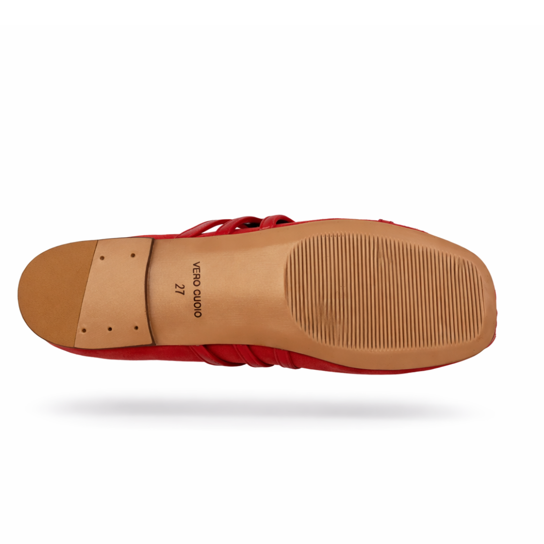 Venezia - Cuir Daim Rouge