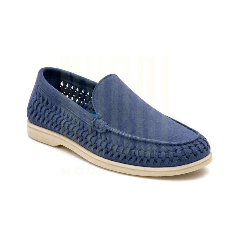 Lunera Femme - Cuir suède Bleu