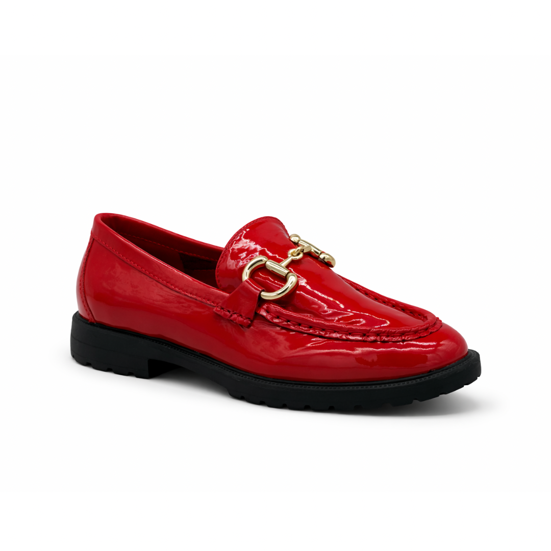 Vittoria - Cuir Vernis Rouge