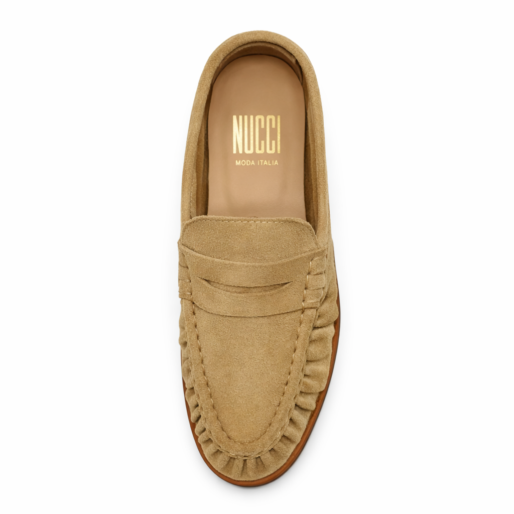 Laurent Femme - Cuir Suède Beige