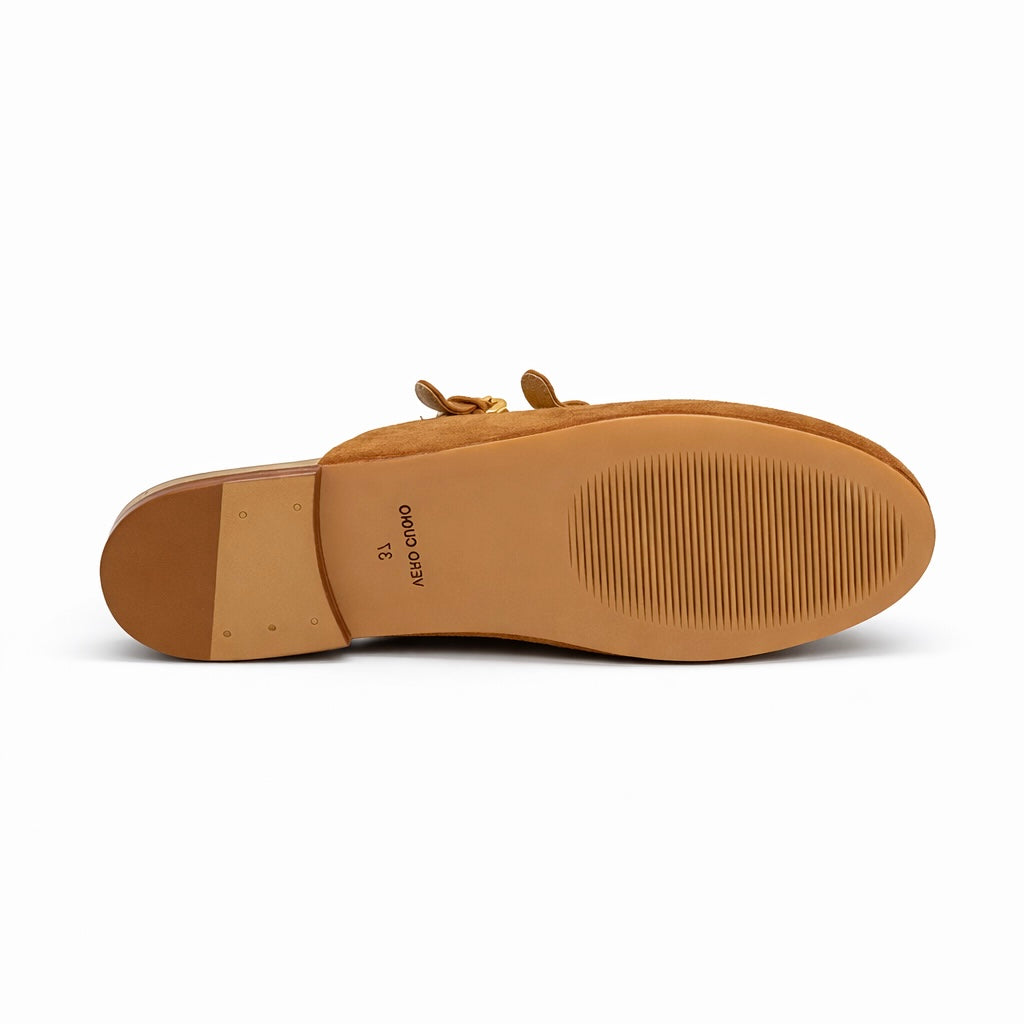 Mule Milano - Cuir Suède Camel