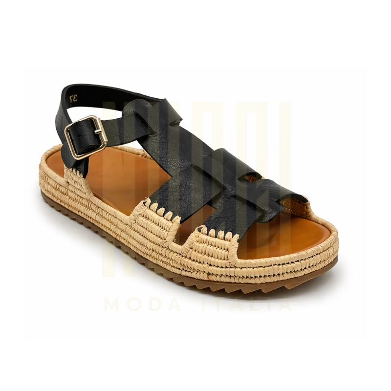 Sandale TERRA Femme - Cuir Noir