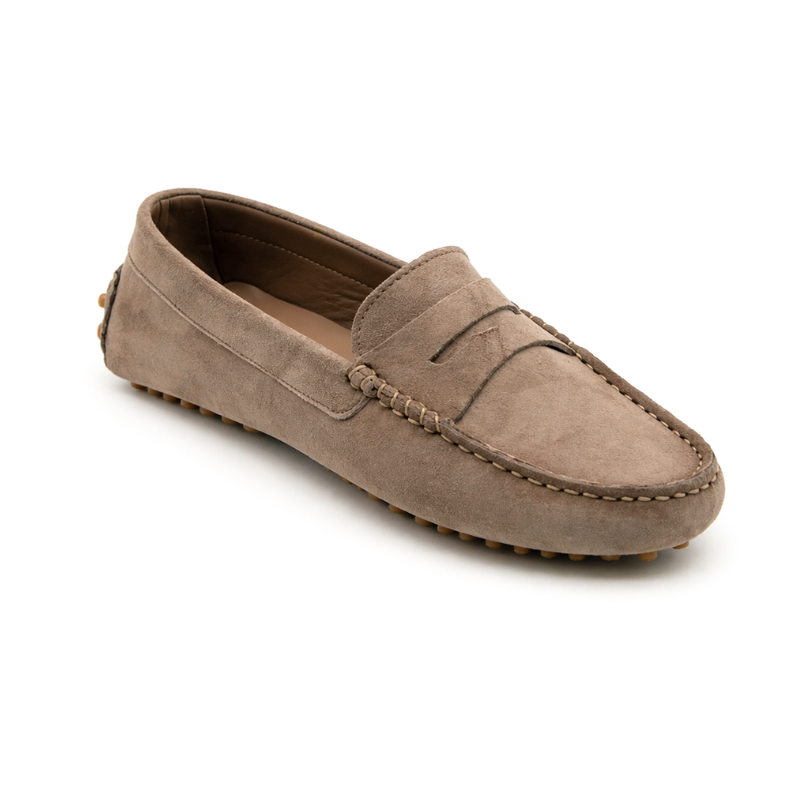 Portofino Femme - Cuir suèdé Taupe