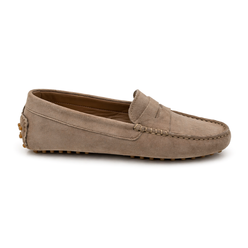 Portofino Femme - Cuir suèdé Taupe