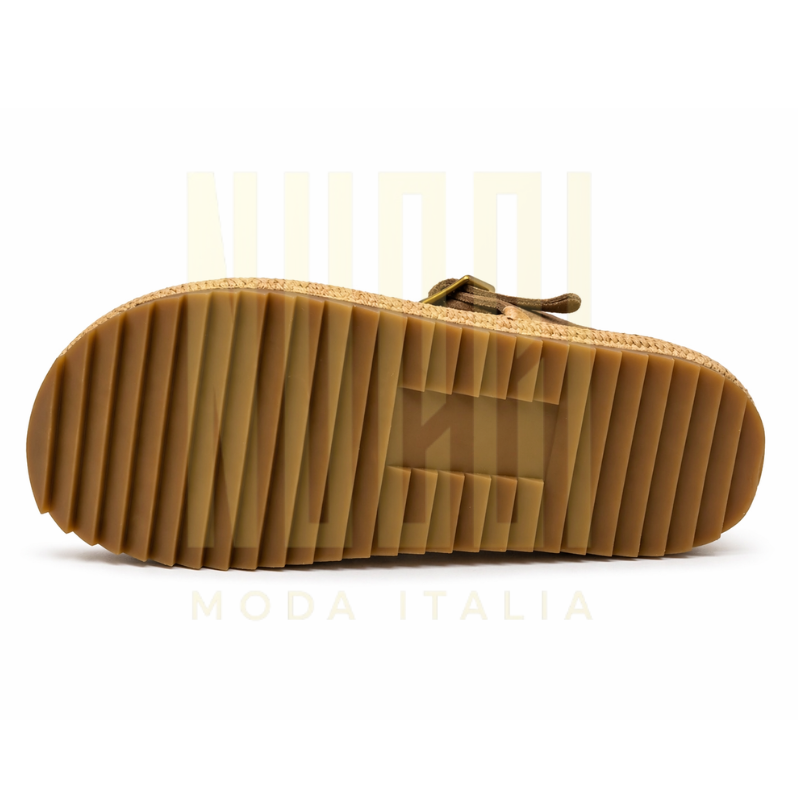 Sandale TERRA Femme - Cuir suède Camel