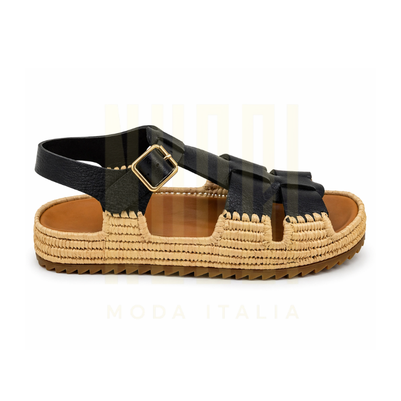 Sandale TERRA Femme - Cuir Noir