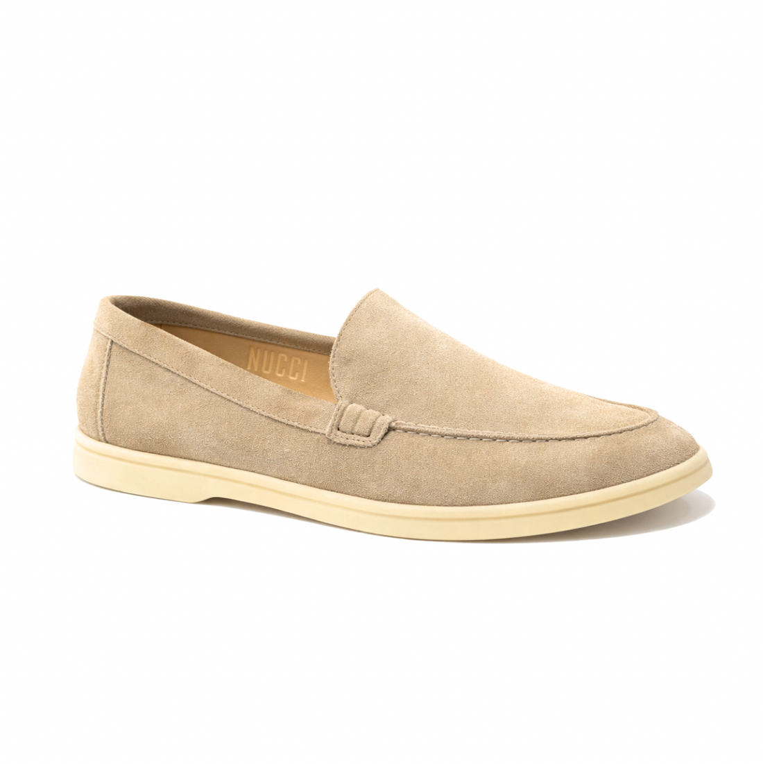 Lunéa Femme - Cuir Daim Beige sablé