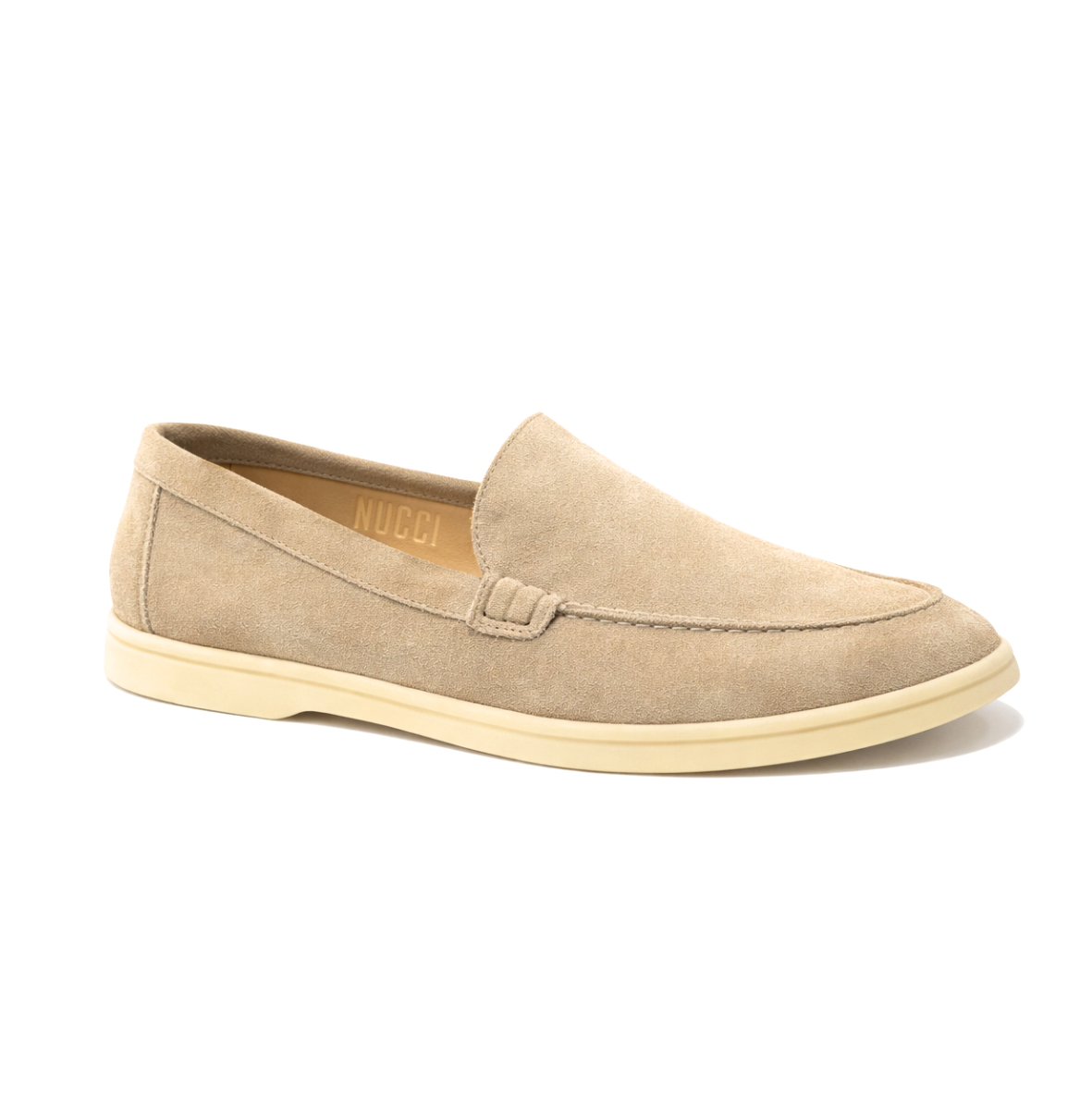 Lunéa Femme - Cuir Daim Beige sablé