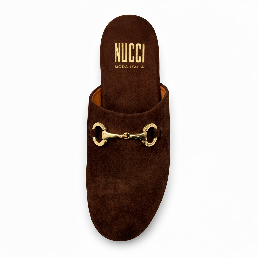 Mule Torino Femme - Cuir Suède Marron