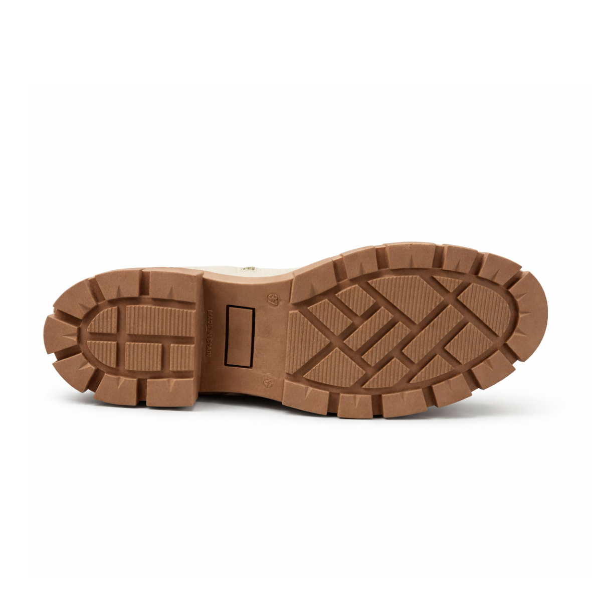 SANDRA - Cuir Beige ivoire