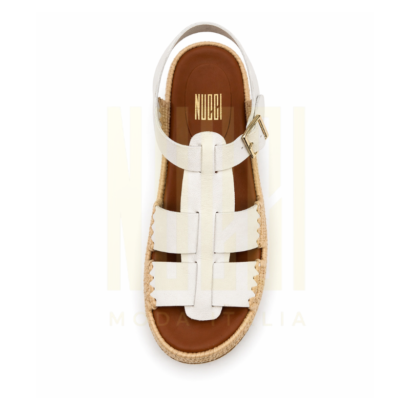 Sandale TERRA Femme - Cuir Blanc