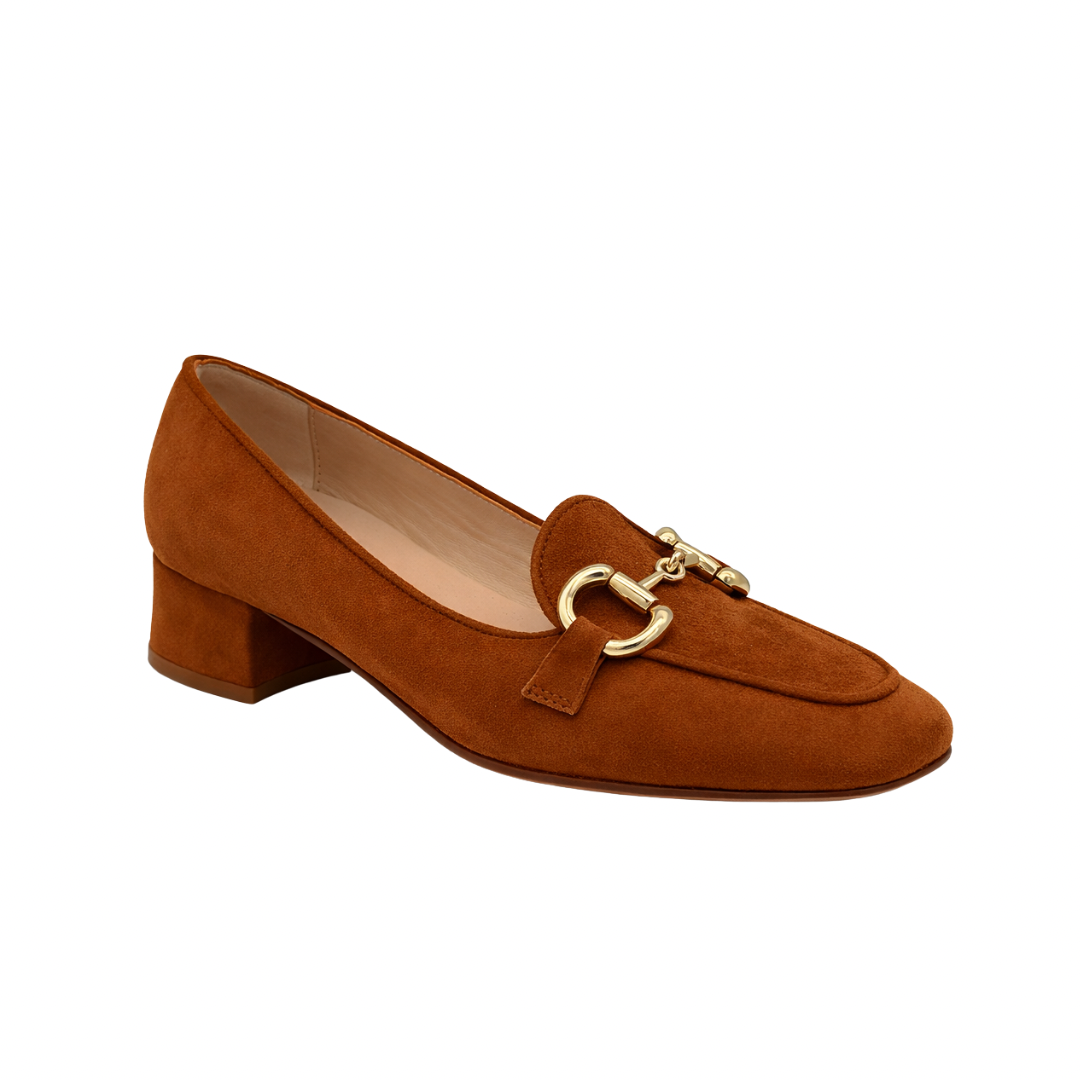 Livia - Cuir daim camel