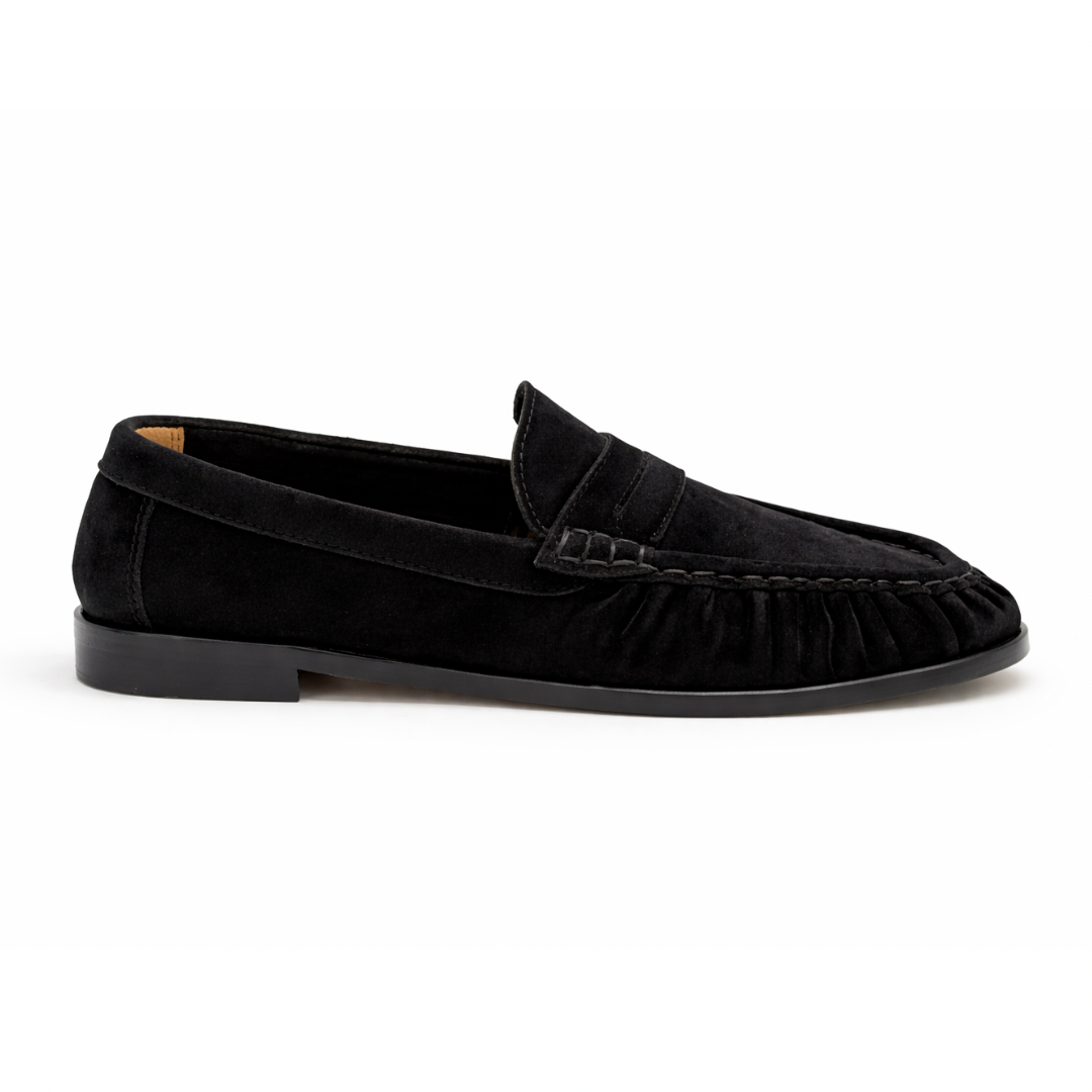 Laurent - Cuir Daim Noir