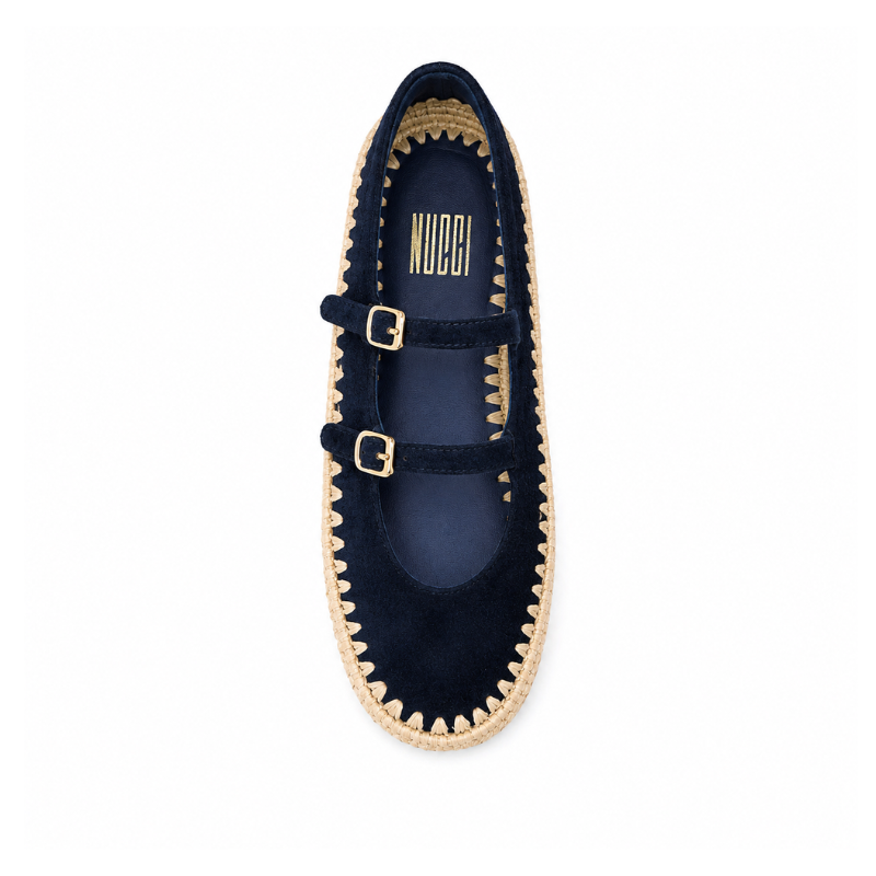 Azur Femme - Cuir Suède Bleu
