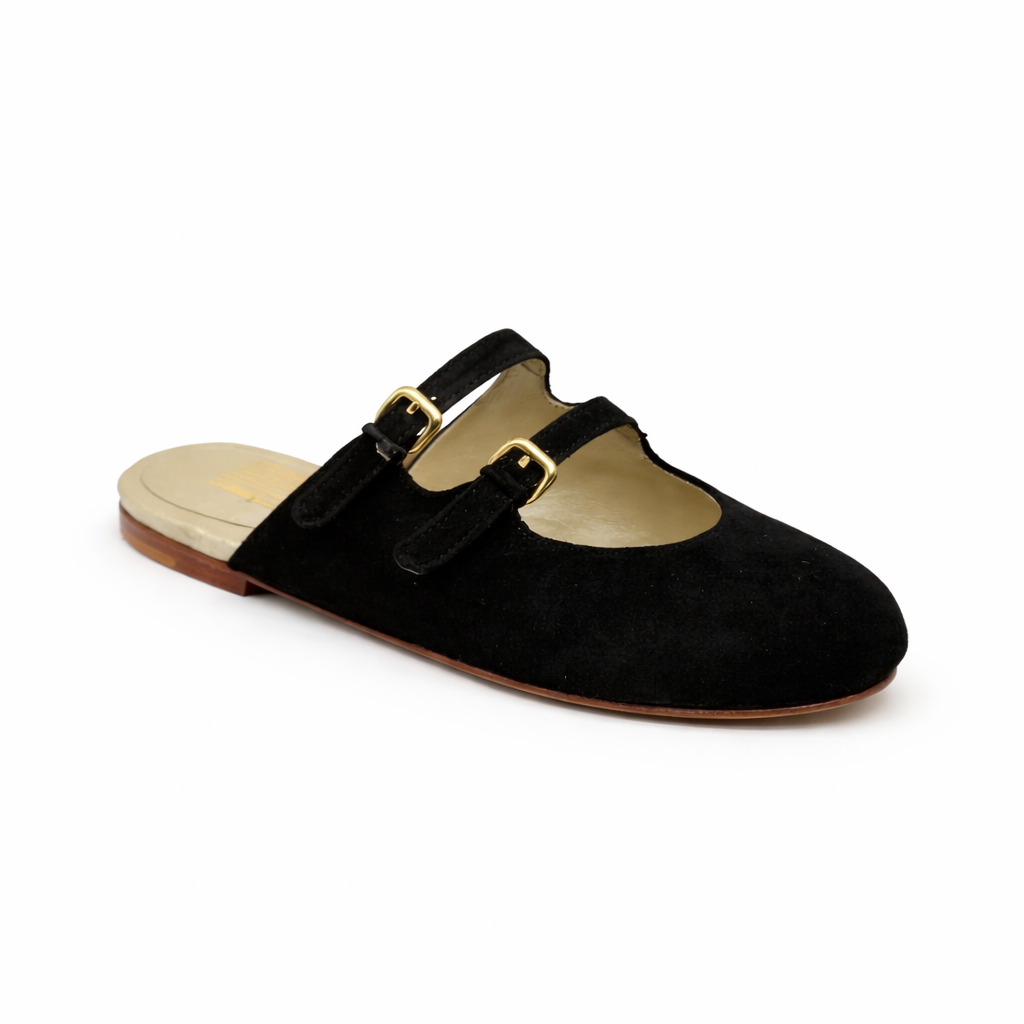 Mule Milano - Cuir Suède Noir